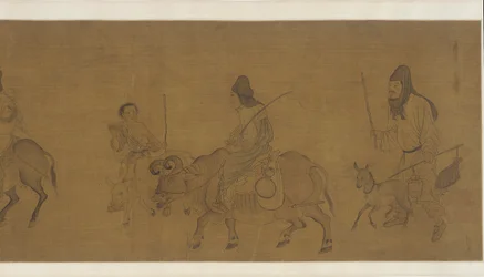 Återvänder hem efter skörd, möjligen Ming-dynastin, 1600-talet.