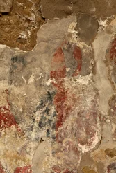 Ribelles. Kyrkan. Interiör. Apsiden. Väggmålningarna. Detalj. romansk.