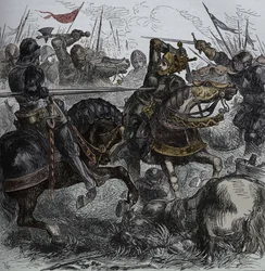 Richard III i Bosworth, 22 augusti 1485, c1880