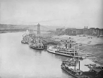 River Front, Cincinnati, Ohio, c1897.