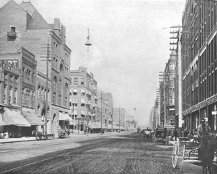 Riverside Avenue, Spokane, Washington, USA, c1900.