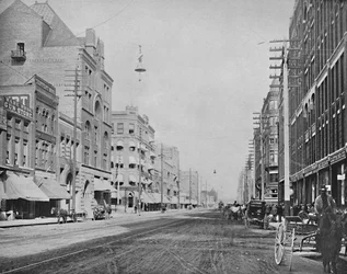 Riverside Avenue, Spokane, Washington, c1897.