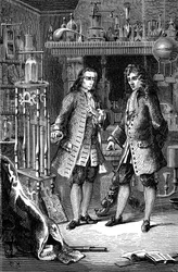 Robert Boyle, anglo-irländsk kemist och fysiker och Denis Papin, fransk fysiker, 1870