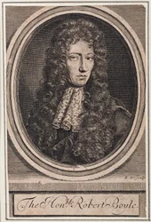 Robert Boyle, irländsk fysiker och kemist, ca 1680