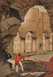 Rochester Castle. - Interiör, c1845, 1864