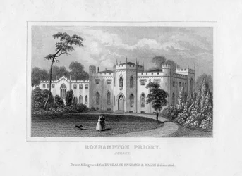Roehampton Priory, Surrey, mitten av 1800-talet