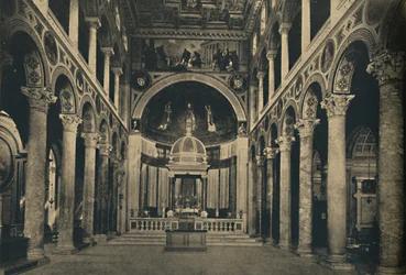 Roma - Basilica of St. Agnes utanför murarna på gatan Nomentana, 1910