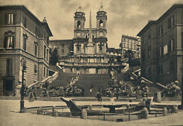 Rom - Trinita dei Montis kyrka, 1910