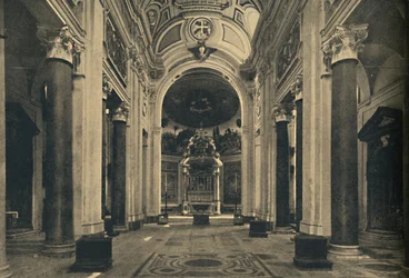 Roma - Interiören av det heliga korset i Jerusalems basilika, 1910