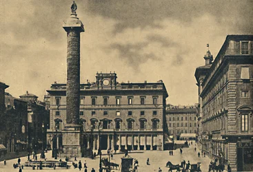 Roma - Marcus Aurelius torg och kolumn, 1910