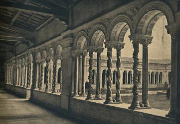 Roma - St. Paul utan murarna - Klostret i Benediktinermunkarnas kloster. Arbete av