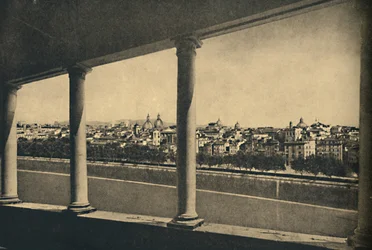 Roma - Utsikt över staden från Logia av Bramante i slottet St. Angelo, 1910