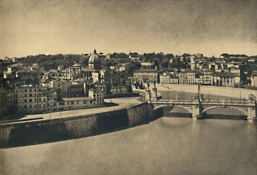 Roma - Utsikt över Victor Emmanuels nya bron, 1910
