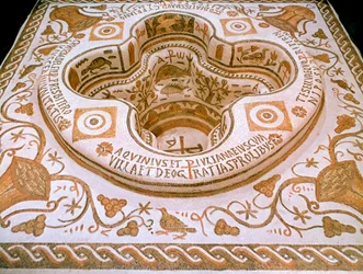 Romersk mosaik, 600-talet e.Kr