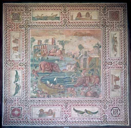 Romersk mosaik föreställande Egypten