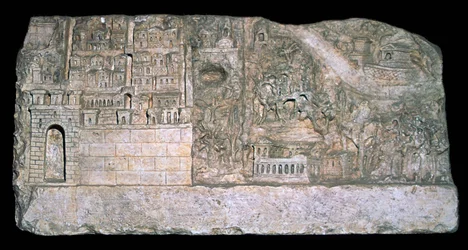 Romersk relief av staden Avezzano