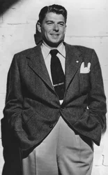 Ronald Reagan 1911-2004, 40:e presidenten i USA, c1940-talet