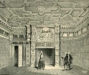 Rum i Sir Paul Pindars hus, c1872.