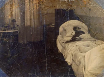 Rum på Mariinskaja-sjukhuset där Fjodor Kokosjkin mördades, Petrograd, Ryssland, 1918