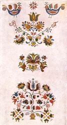 Rumsmålning, Mähren, Tjeckoslovakien, 1928.