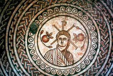 Roundel från en romersk villa, St Mary, Dorset, 300-talet e.Kr