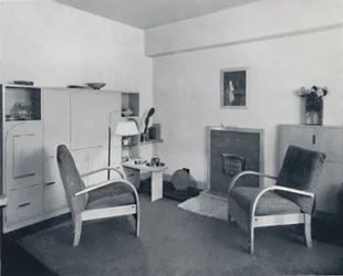Rowley Gallery of Decorative Art Ltd - Kombinerad matsal-vardagsrum stängd, 1939