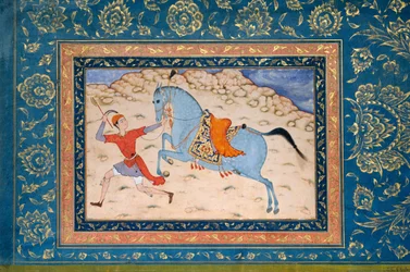 Kunglig häst och löpare, 1500-1600-talet.