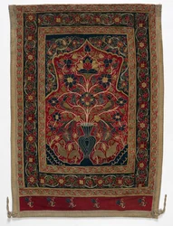 Kungligt runt tält tillverkat för Muhammad Shah väggpanel med en panel B, 1834-1848.