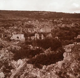 Ruiner, Anizy-le-Château, norra Frankrike, c1914-c1918