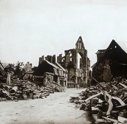 Ruiner, Craonne, norra Frankrike, c1914-c1918