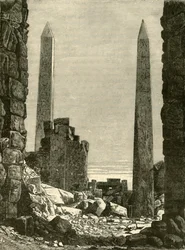 Ruiner vid Karnak, 1890.
