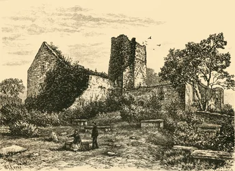 Ruiner nära Rathmullen, 1898.