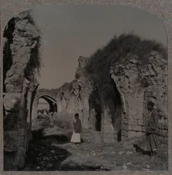 Ruinerna av Crusaders Church, Ramleh, c1900