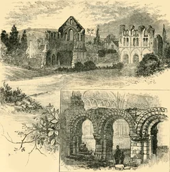 Ruinerna av Wenlock Priory, 1898.