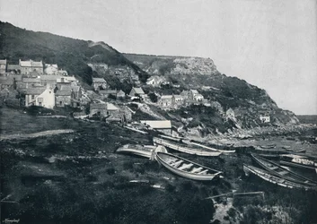 Runswick - The Village on the Cliffs, 1895