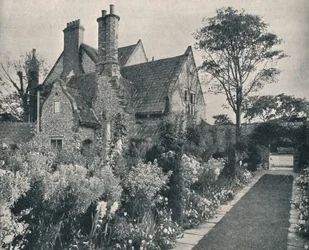 Runton Old Hall, Norfolk, Utsikt från nordväst, c1909