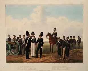Ryska artilleribesättningar, 1845-1855