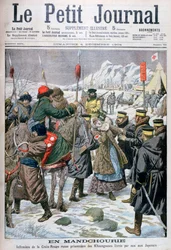 Rysk sjuksköterska som togs till fånga av manchus och överlämnades till japanerna, Manchuriet, 1904