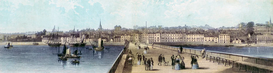 Ryde från piren, Isle of Wight, 1800-talet