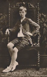 H.R.H. Monsignor Le Duc De Brabant Prins Leopold av Belgien, c1910.