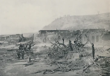 S. Pierre efter utbrottet, 1916