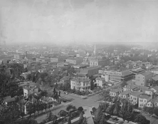 Sacramento, Cal., från Dome of the Capitol, c1897.