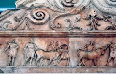 Offerscen på Ara Pacis, Rom