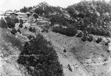 Sadar Bazar och Kalna Hill, Chakrata, 1917