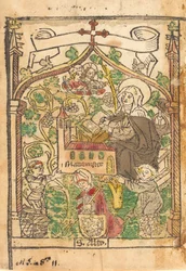 Saint Alto, Saint Bridget och grundarna av Mariamunster, ca. 1500.