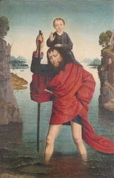 Sankt Kristofer och Kristusbarnet, efter 1485.