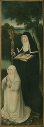 Saint Gertrude of Nivelles and a Augustinian Canoness, 152550.