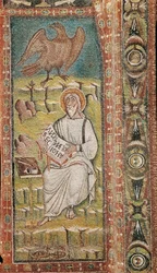 Sankt Johannes evangelisten. Bysantinsk mosaik. 6:e århundradet