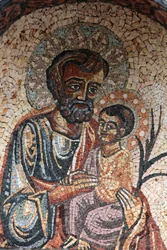 Saint Joseph and Jesus, Cotignac, Frankrike