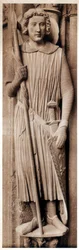Saint Theodore, Cathedral of Chartres, Frankrike, 1200-talet